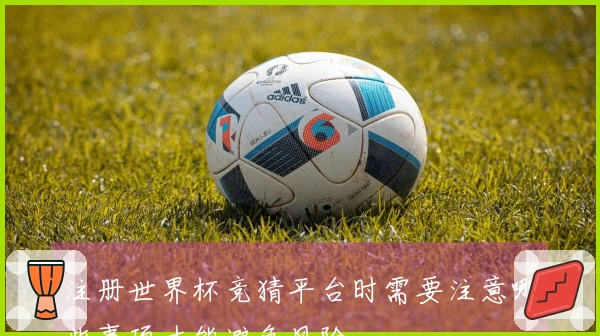 注册世界杯竞猜平台时需要注意哪些事项才能避免风险
