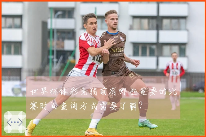 世界杯体彩竞猜前有哪些重要的比赛时间查询方式需要了解？