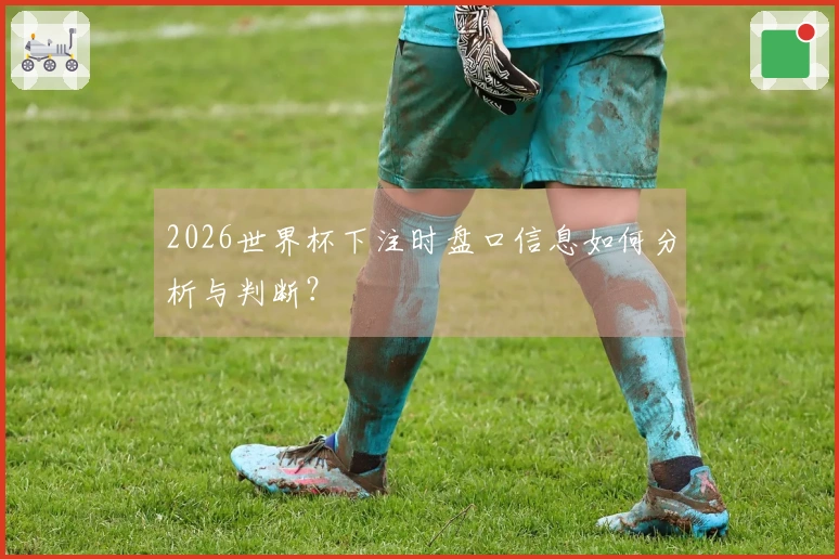 2026世界杯下注时盘口信息如何分析与判断？